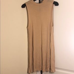 Tan mini dress